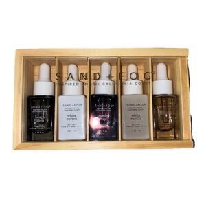 Sand + Fog Fragrance Oils 5 pk Cashmere Beach Linen White Cotton Laundry Day Etc